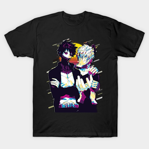 dabi and tomura shigaraki T-Shirt by ANIMEPEDIA